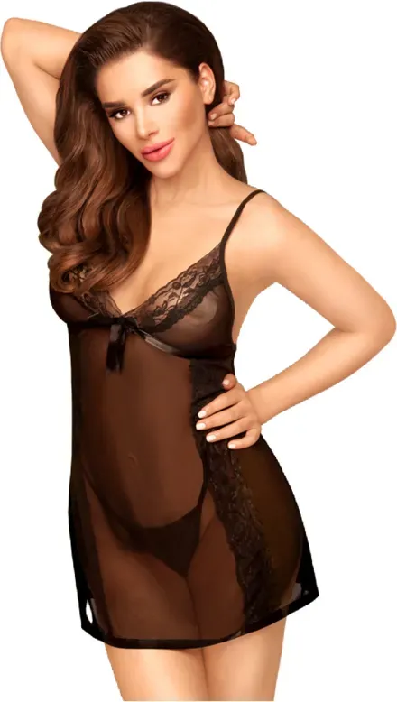 PENTHOUSE  Casual Seduction Babydoll - Schwarz / S/M