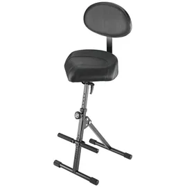 K&M 14050 Stehhilfe mit Rückenlehne Kunstleder Schwarz