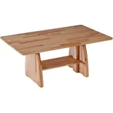 Couchtisch, Kernbuche, Holz, Metall, Kernbuche, massiv, rechteckig, Wange, 65x47-66x105 cm, höhenverstellbar, Wohnzimmer, Wohnzimmertische, Couchtische, Couchtische Metall