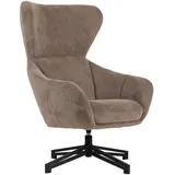 Mr. Deko Ohrensessel Marconia Polyester 74 x 109 x 80 cm Braun drehbar