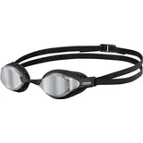 arena Unisex Wettkampf Schwimmbrille Airspeed, SILVER-BLACK, -