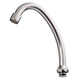 CORNAT Rohrauslauf Hu-Form verchromt 13 cm