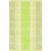 CAWÖ Noblesse Cashmere Streifen 1056 Gästehandtuch 30 x 50 cm kiwi