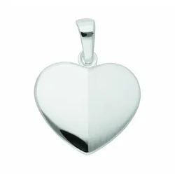 Herzkette ADELIA ́S "schmuck, damen schmuck, für sie, hochwertig, preiswert, günstig", silber, Halsketten, Damen, Silber 925 (Sterlingsilber), Schmuckset mit bis 45 cm stufenlos verstellbarer 925 Silber Halskette