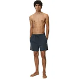 Marc O'Polo Pyjamashorts MARC O'POLO "Mix & Match Cotton", Herren, Gr. M (5), N-Gr, blau (schwarz navy), Single Jersey, Obermaterial: 100% Baumwolle, unifarben, bedruckt, casual, regular fit kurz, Hosen, mit elastischem Bund