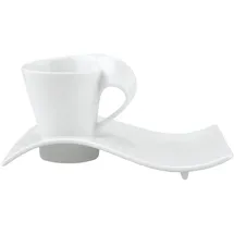 Villeroy & Boch New Wave Caffe Espressotasse 0,08 l Weiß 2 St.