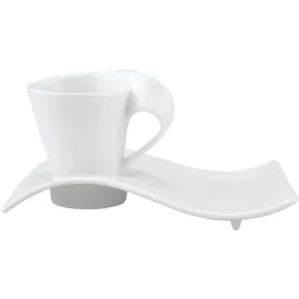Villeroy & Boch New Wave Caffe Espressotasse 0,08 l Weiß 2 St.