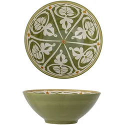 Bloomingville Heikki Schale 2580 ml, Steingut, Ø 26,5 x H11 cm, grün