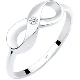 Diamore Elli DIAMONDS Ring 925 Sterling Silber Infinity, Verlobungsring in Weiß | Gr.: 52