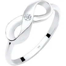 Diamore Elli DIAMONDS Ring 925 Sterling Silber Infinity, Verlobungsring in Weiß | Gr.: 52