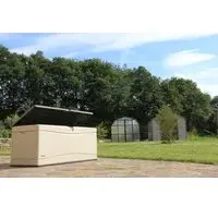 Lifetime Kissenbox XXL Gartenbox 495l lichtgrau