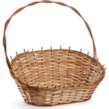 Geschenkkorb, Weidenkorb, Henkelkorb, Natürlich, Groß - Kadax