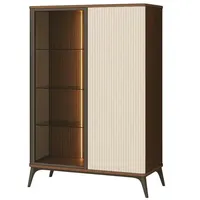 Möbel Kraft Vitrine beige ¦ Maße (cm): B: 103