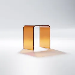 Steinberg Serie 432 Hocker aus Polyresin, Accessoires, amber
