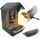 Berger & Schröter Futterhaus ES50BS 150 ml Vogel Grün, Grau mit Kamera, Speicherkarten-Slot, Solarpanel 1 St. ES50BS