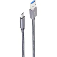 ShiverPeaks USB-A auf USB-C 2 m Grau