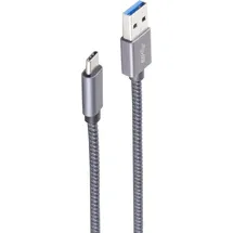 ShiverPeaks USB-A auf USB-C 2 m Grau