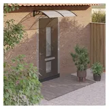 vidaXL Türvordach 150 x 80 cm schwarz/transparent