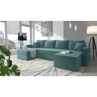 99rooms Rubicon Wohnlandschaft Velours KRONOS Türkis