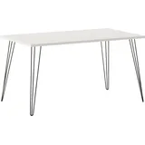Lomadox Tisch 120x80 cm weiß FRISCO-80 - Weiß