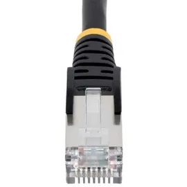 Startech StarTech.com 5 m CAT6a Kabel - LSZH-Raucharm, Halogenfrei - RJ45 LAN Kabel - SFTP Patchkabel - Schwarz - CAT6a Verlegekabel - Abgeschirmtes Netzwerkkabel/Ethernet Kabel (NLBK-5M-CAT6A-PATCH)
