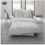 Estella Amalie Platin Ornamente Natur grau 135 x 200 cm + 80 x 80 cm