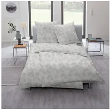 Estella Amalie Platin Ornamente Natur grau 135 x 200 cm + 80 x 80 cm