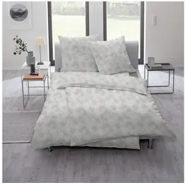 Estella Amalie Platin Ornamente Natur grau 135 x 200 cm + 80 x 80 cm