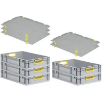 Proregal Eurobox NextGen Color mit Auflagedeckel & Aufbewahren, Aufbewahrungsboxen