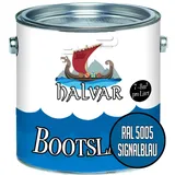 Halvar 2-K GLÄNZEND Yachtlack Blau RAL 5000-5024 Bootslack für GFK/Polyester/Kunststoff 2-Komponenten Lack inkl. Härter (1 L, RAL 5005 Signalblau)