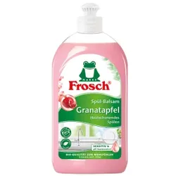 Frosch Granatapfel Spülmittel, hautfreundlich, Hautpflegendes Kraftgel hoher Fettlösekraft, 500 ml - Flasche