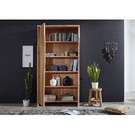 Massivmoebel24 Regal Akazie 105 x 45 x 204 cm beige / natur lackiert