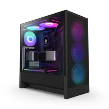 NZXT H5 Flow RGB 2024 Midi Tower ATX Gehäuse schwarz mit Sichtfenster