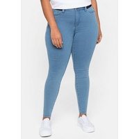 sheego Stretch-Jeans Große Größen »Die Skinny«, wächst bis zu 3 Gr. mit blau 4
