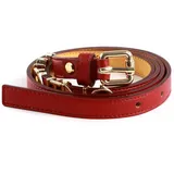 Valentino Damengürtel Polyester/Polyurethan rot 95