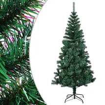 vidaXL Künstlicher Weihnachtsbaum Schillernde Spitzen Grün 240 cm