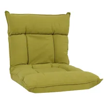 Mendler Bodensessel HWC-N44, Relaxsessel Bodenkissen Bodensofa Klappsessel 6 Relaxpositionen, stabiles Gestell Samt ~ grün
