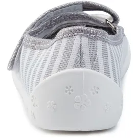 Ladeheid Kinder Mädchen Hausschuhe LARW007 (Grau Weiß Streifen, 27 - Grau