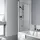 Kermi Seitenwand Raya TVD 09017, RATVD090171PK, Farbe: silber mattglanz, Echtglas klar Clean