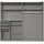 WIMEX Schwebetürenschrank WIMEX "Saigon, mit kompletter Innenausstattung, Made in Germany", grau (graphit, durchgängige tür artisan eiche nachbildung), B:225cm H:208cm T:64cm, Spanplatte, Schränke, Schwebetürenschrank, Kleiderschrank 2-türig, 225cm breit, mit 3