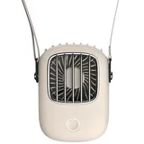 Mini-nackenventilator, Niedlicher Tragbarer Ventilator, Mini-tragbarer Ventilator, Schwarz, Hängender Nackenventilator, Weiß