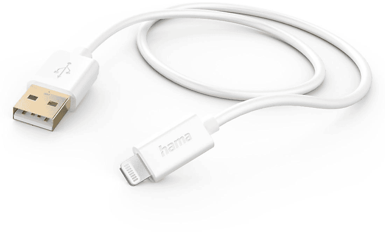 HAMA USB-A auf Lightning 1.5 m Ladekabel Apple, Weiß