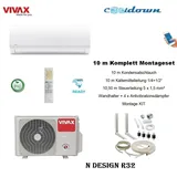 VIVAX N Design Klimagerät 18000 BTU + 10 m Komplett SET Split Klimaanlage A++
