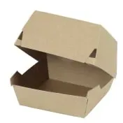 Greenbox Mini Burger Box, braun, 9 x 9 x 7 cm DFC04283 , 1 Karton = 8 Packungen à 50 Stück