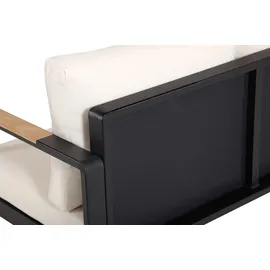 Happy Home Gartenmöbel Lounge-Set mit Sofa & Coffee Table schwarz/beige