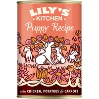 Lily's Kitchen Natürliches Hunde-Nassfutter für Welpen Dosen Huhn - Hundefutter Getreidefreies Rezept (6 x 400g dosen)