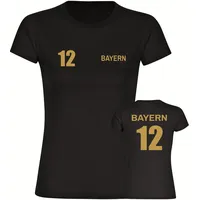 Multifanshop Damen T-Shirt - Bayern - Trikot Nummer 12