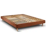 Lattenrost – Bouclé-Stoff– Bausatz zur Selbstmontage - 180x200 cm - Orange