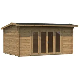 Palmako Ines Gartenhaus 4,80 x 3,00 m Braun