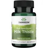 Swanson Full Spectrum Milk Thistle (Mariendistel), 500mg, 30 Kapseln, Laborgeprüft, Sojafrei, Glutenfrei, Ohne Gentechnik